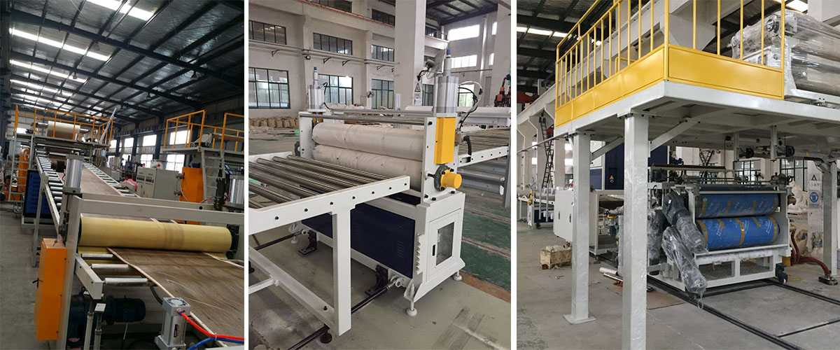 SPC floor production line