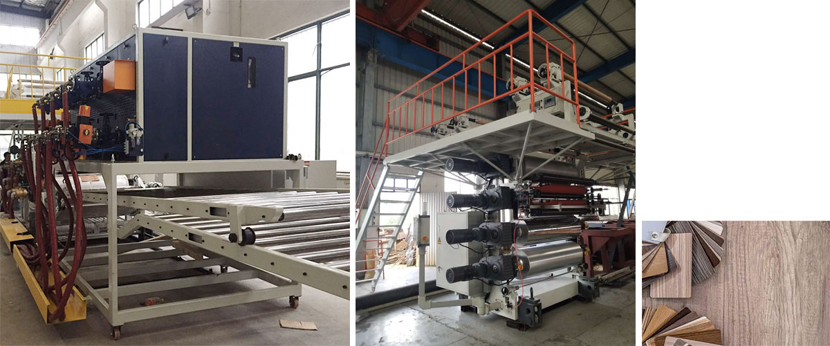 SPC floor production line